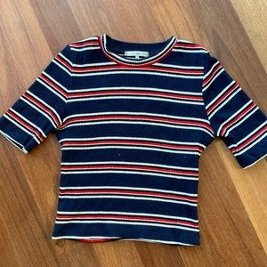 OAK + FORT STRIPED SWEATER